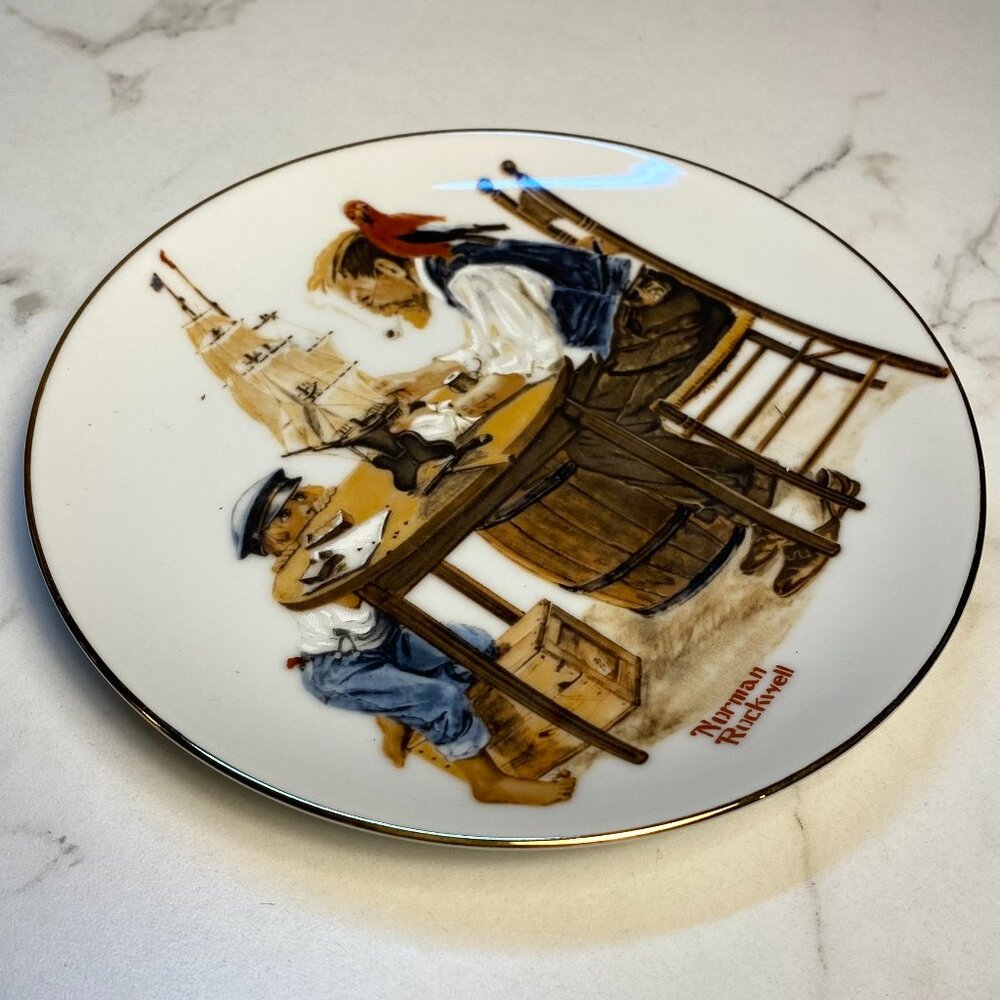 Norman Rockwell Small Plate: For a Good Boy